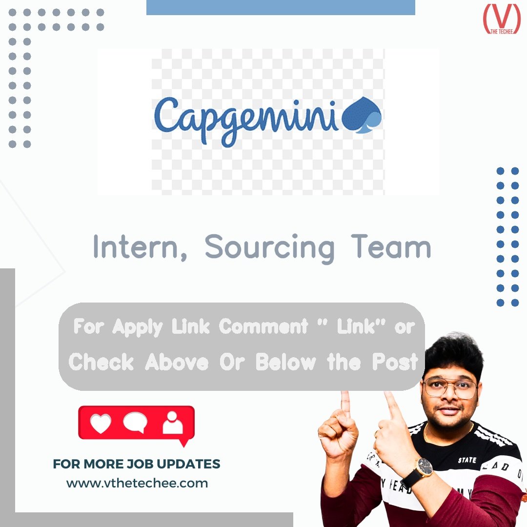 Capgemini hiring poster vthetecheejobs