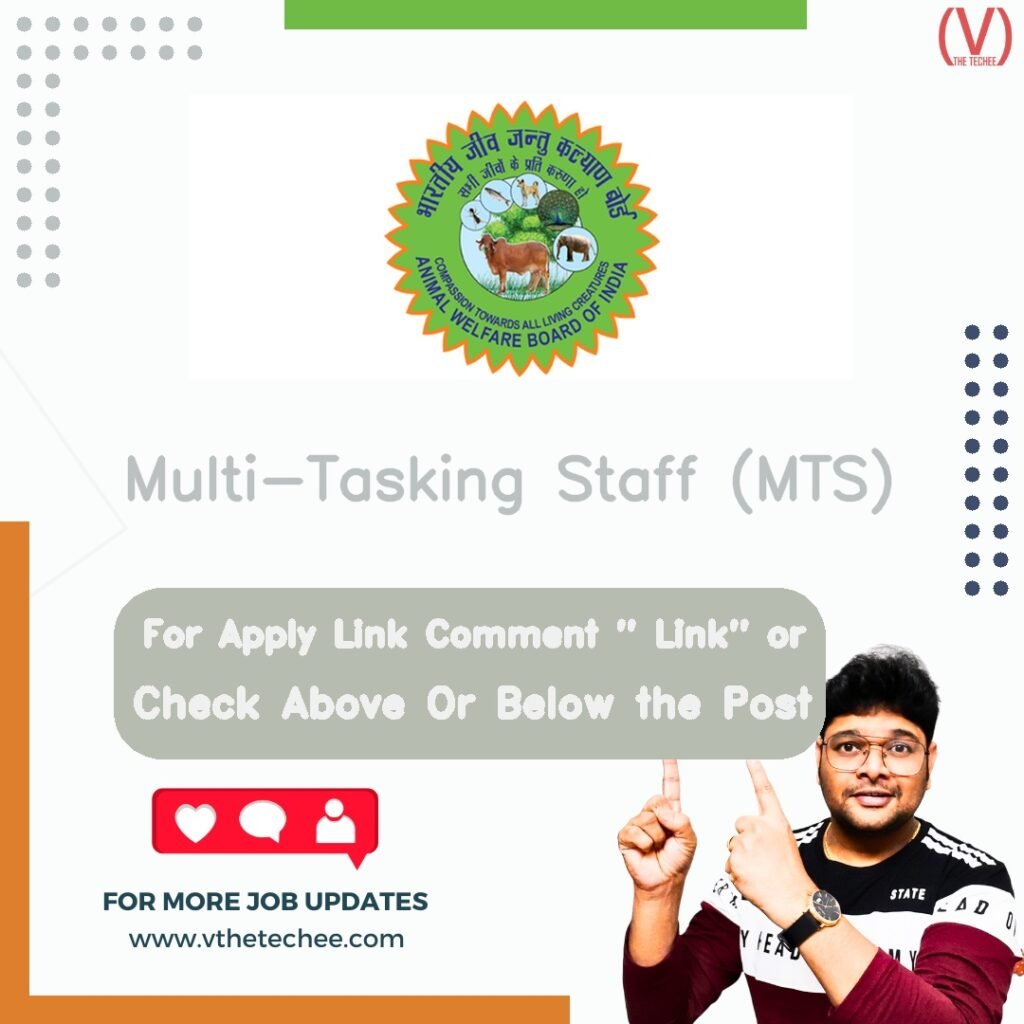 Multi-Tasking Staff (MTS) at Animal Welfare Board of India (AWBI)