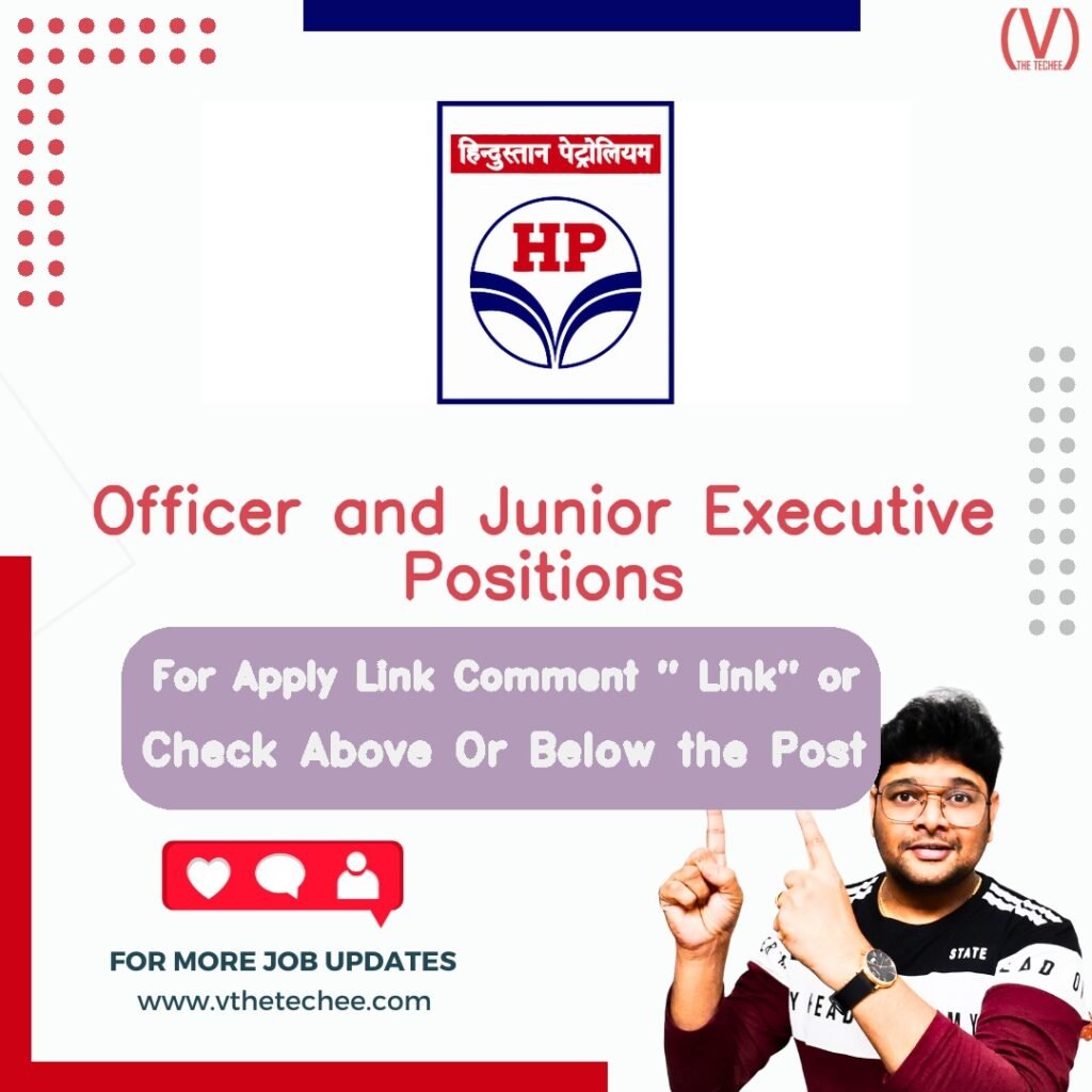 Officer and Junior Executive Positions at Hindustan Petroleum Corporation Limited (HPCL)