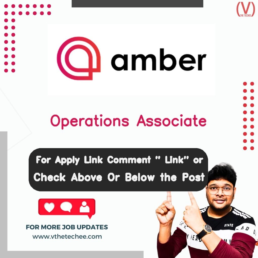 Operations Associate at AmberStudent
