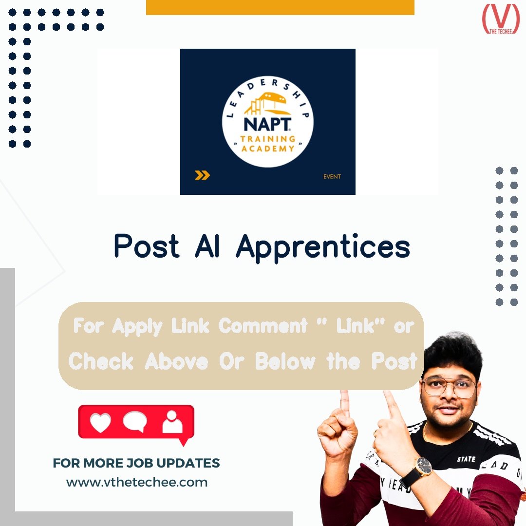 National Apprenticeship Training Scheme (NATS) hiring poster vthetecheejobs