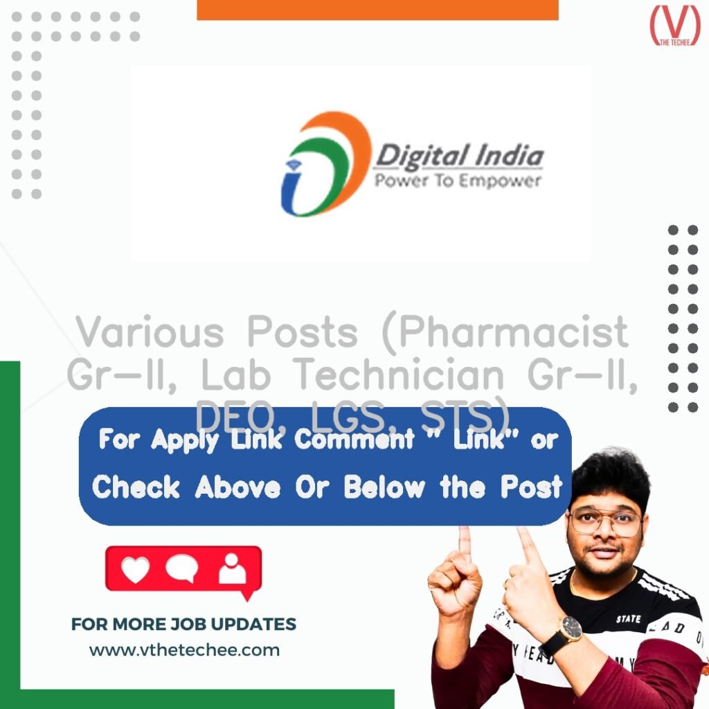 Various Posts (Pharmacist Gr-II, Lab Technician Gr-II, DEO, LGS, STS) at District Medical and Health Officer (DMHO), Visakhapatnam