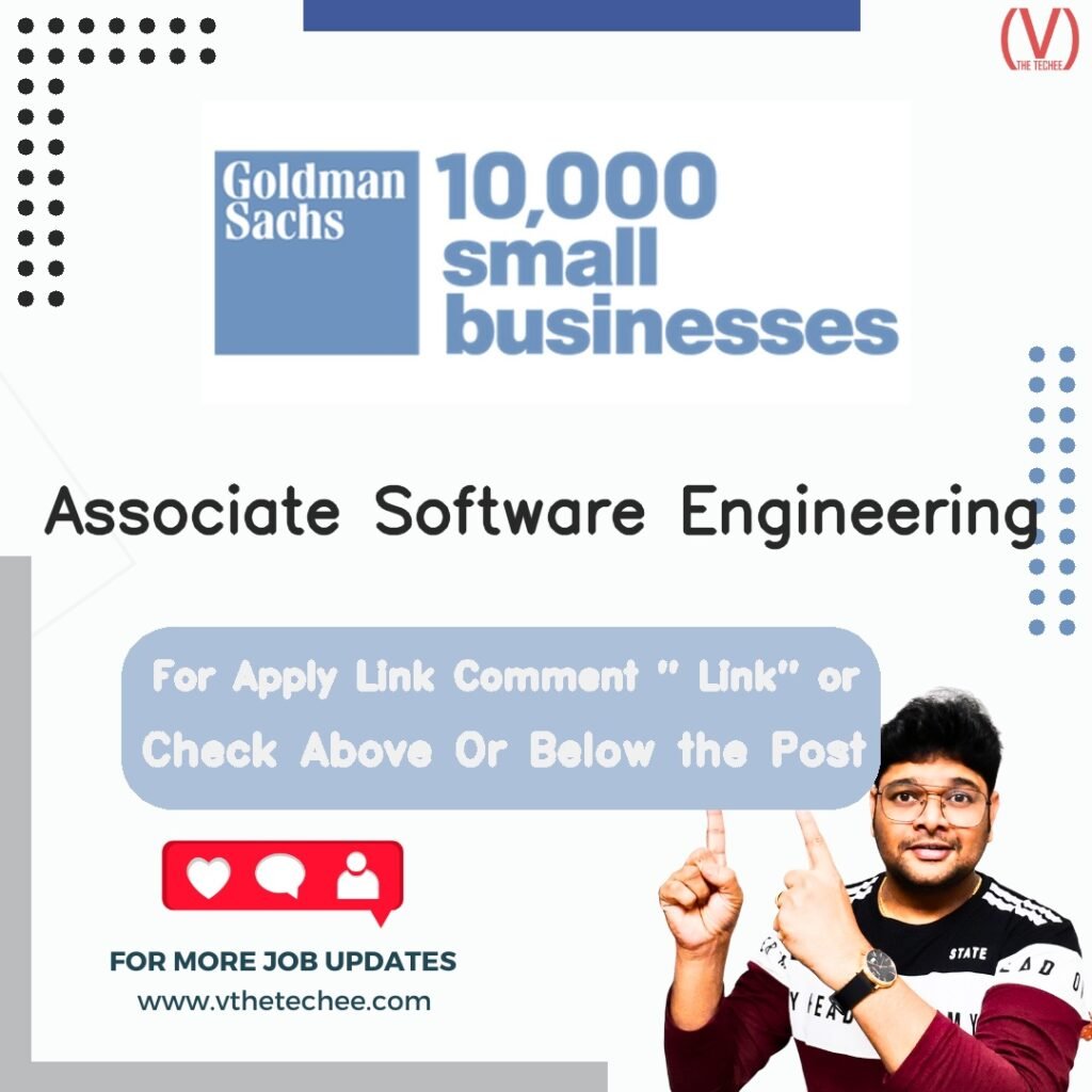 Associate Software Engineering at Goldman Sachs