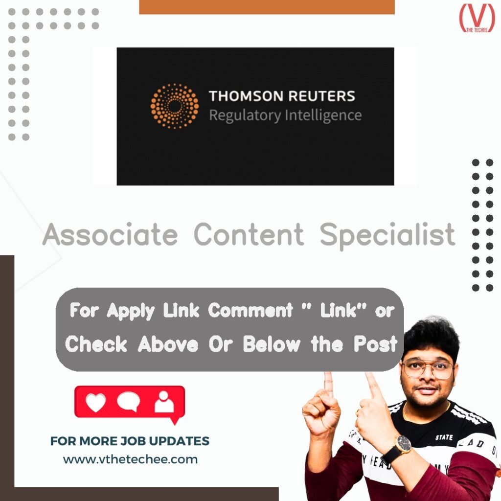 Associate Content Specialist at Thomson Reuters