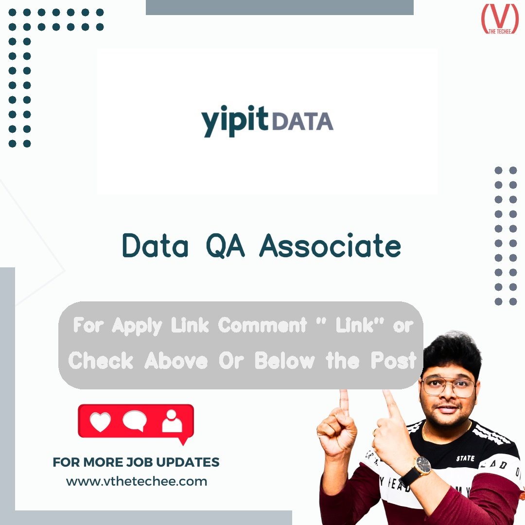 YipitData is hiring for Data QA Associate | Apply Now! 2 YipitData hiring poster vthetecheejobs