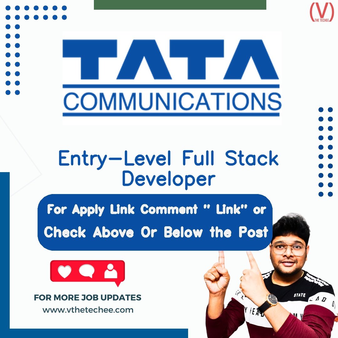 Tata Communications hiring poster vthetecheejobs