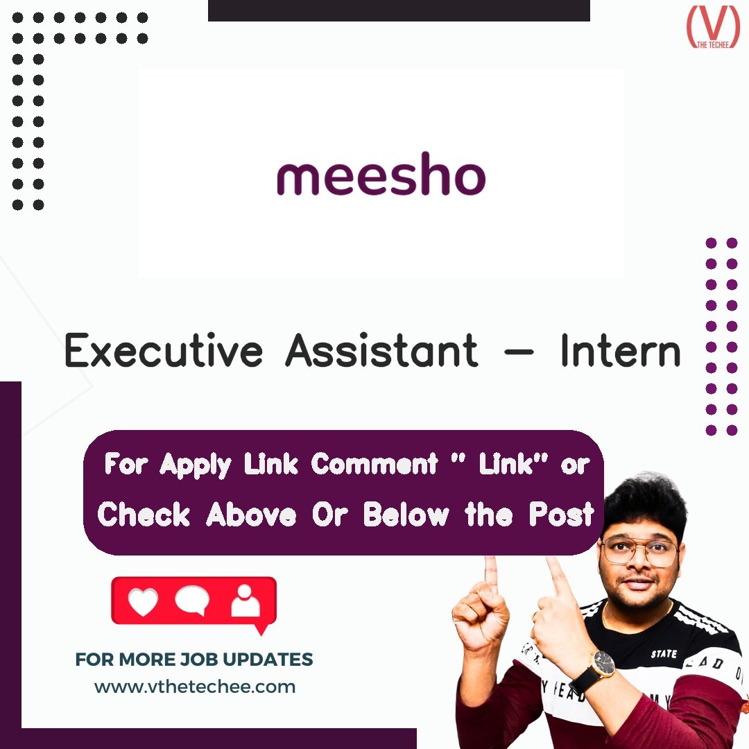 Meesho hiring poster vthetecheejobs