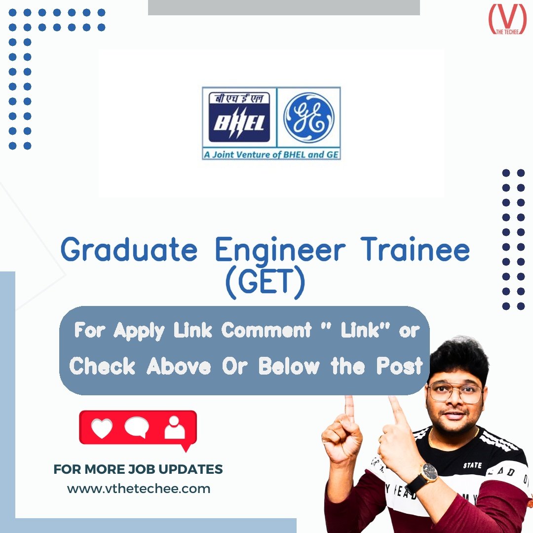 BHEL-GE Gas Turbine Services Pvt. Ltd. (BGGTS) hiring poster vthetecheejobs