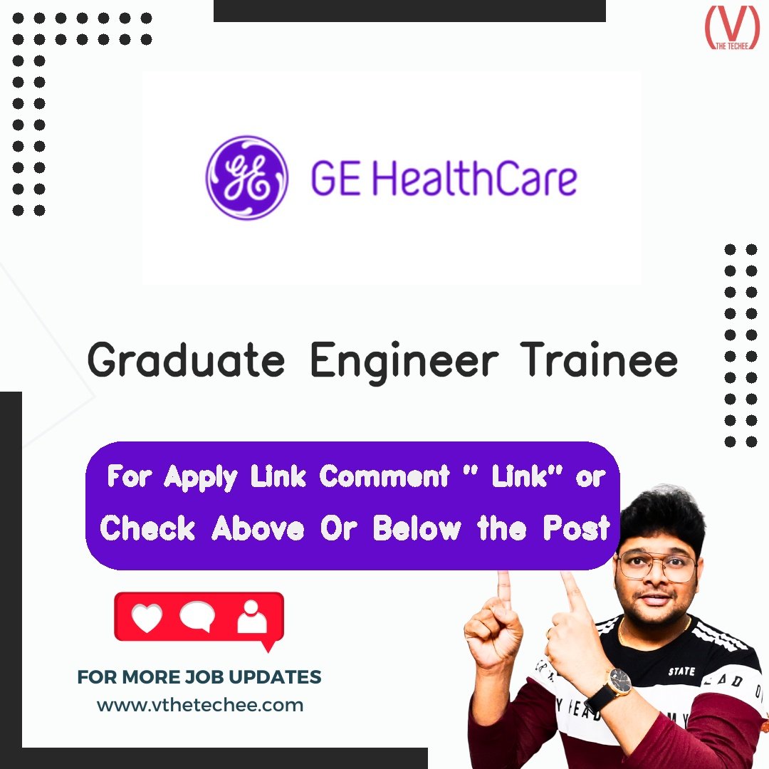 GE Healthcare hiring poster vthetecheejobs