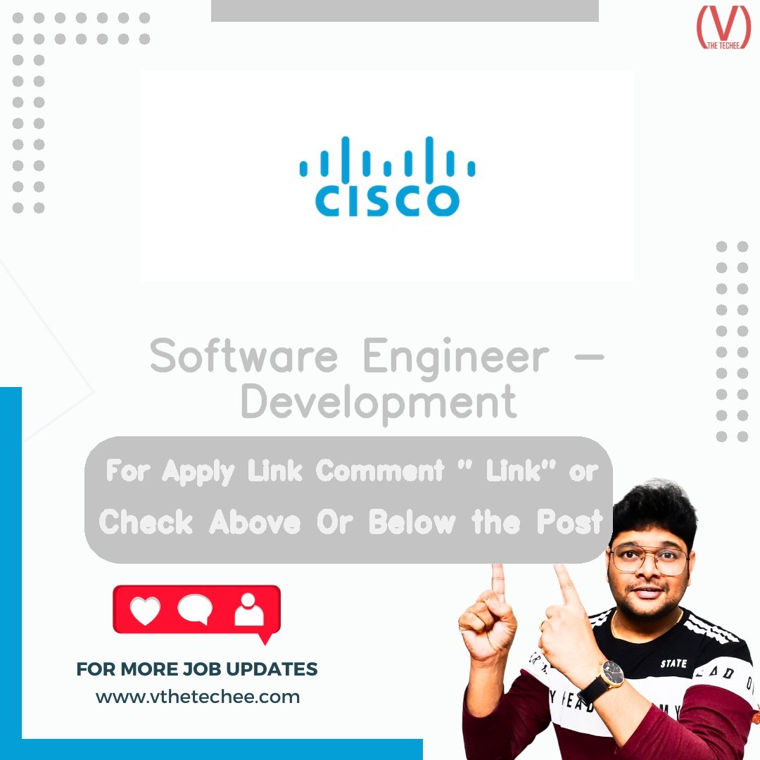 Cisco hiring poster vthetecheejobs