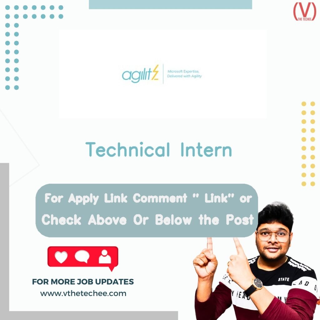 Technical Intern at Agilitz Technologies