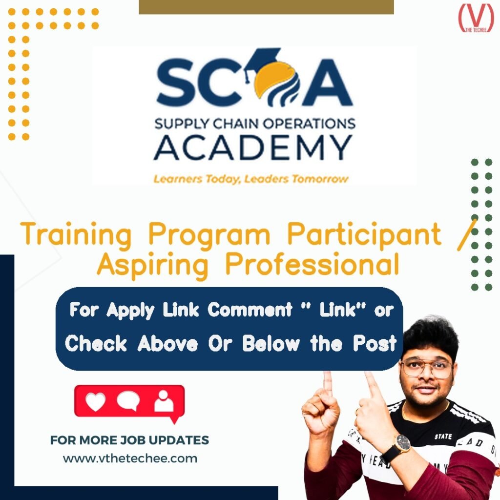 Training Program Participant / Aspiring Professional at Flipkart Supply Chain Operations Academy (SCOA)