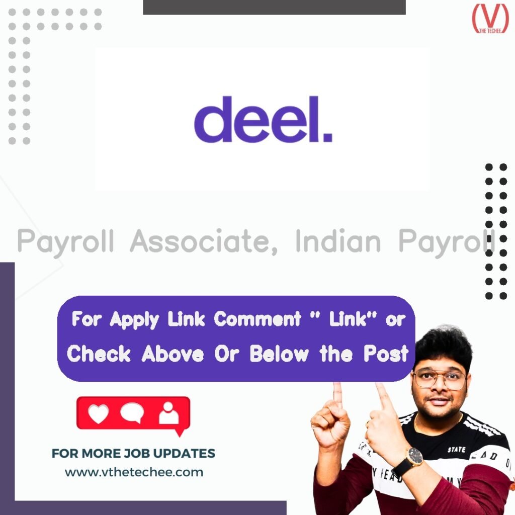 Payroll Associate, Indian Payroll at Deel – India job opening