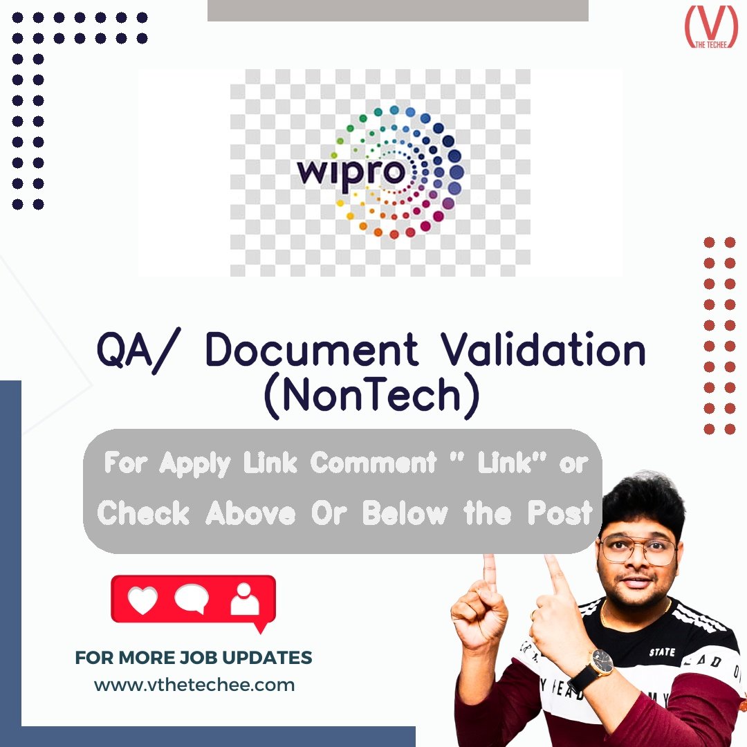Wipro hiring poster vthetecheejobs