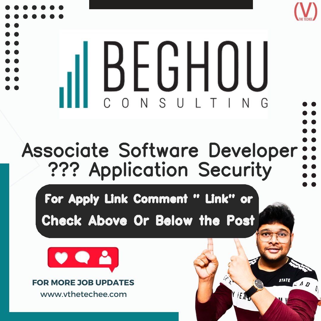 Beghou Associate Software Developer – Application Security job vacancy – VtheTechee Jobs