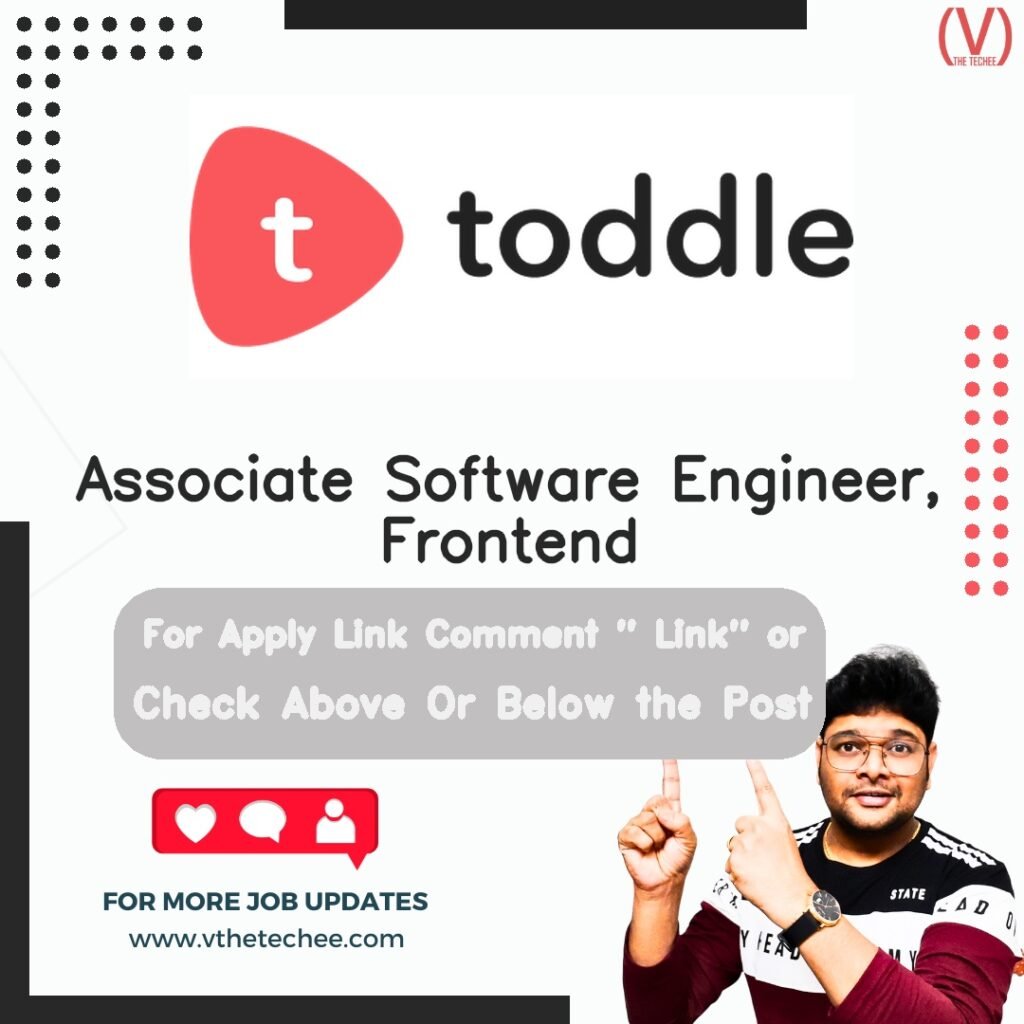Associate Software Engineer, Frontend at Toddle – Remote / Work From Home job opening