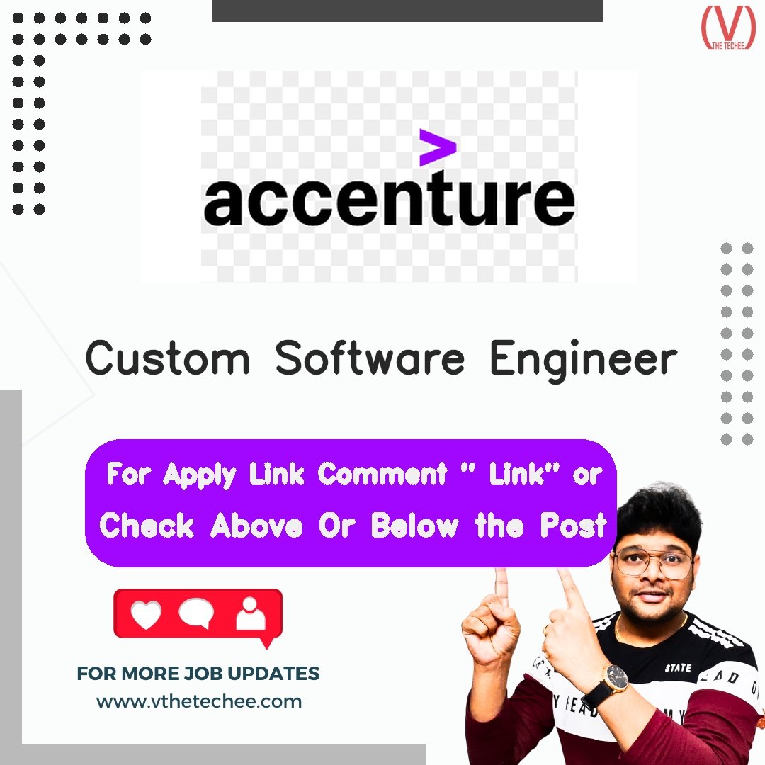 Custom Software Engineer at Accenture – Bengaluru | Apply 2026 1 Accenture Custom Software Engineer job vacancy – VtheTechee Jobs