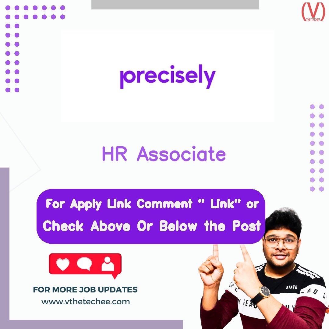 HR Associate at Precisely – India | Apply 2026 1 Precisely HR Associate job vacancy – VtheTechee Jobs
