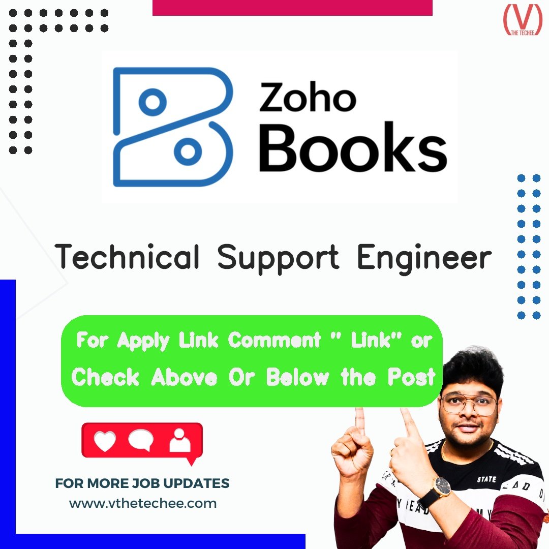 Zoho Corporation Technical Support Engineer job vacancy – VtheTechee Jobs