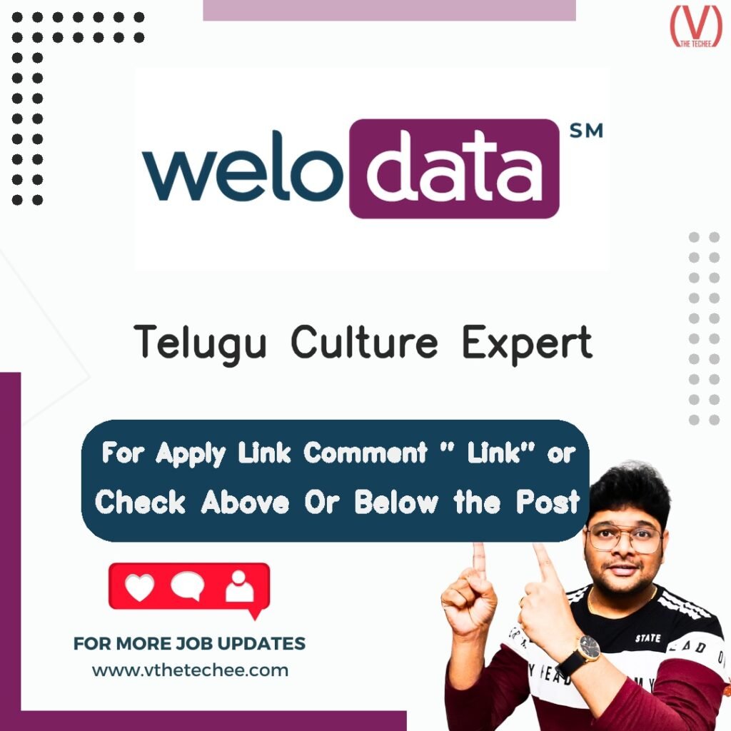 Telugu Culture Expert at Welo Data – India (Remote) job opening