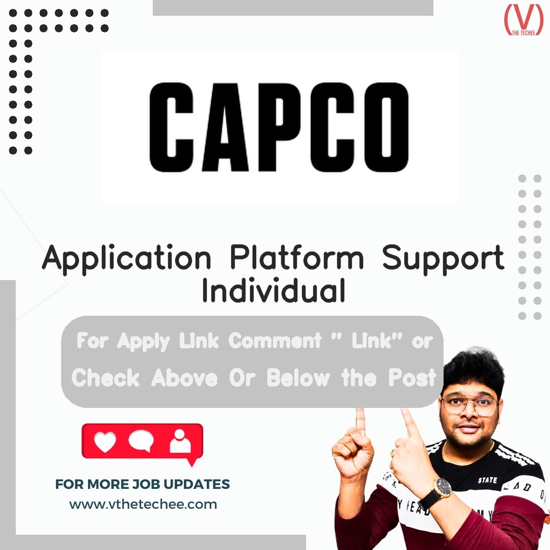 Capco Application Platform Support Individual job vacancy – VtheTechee Jobs