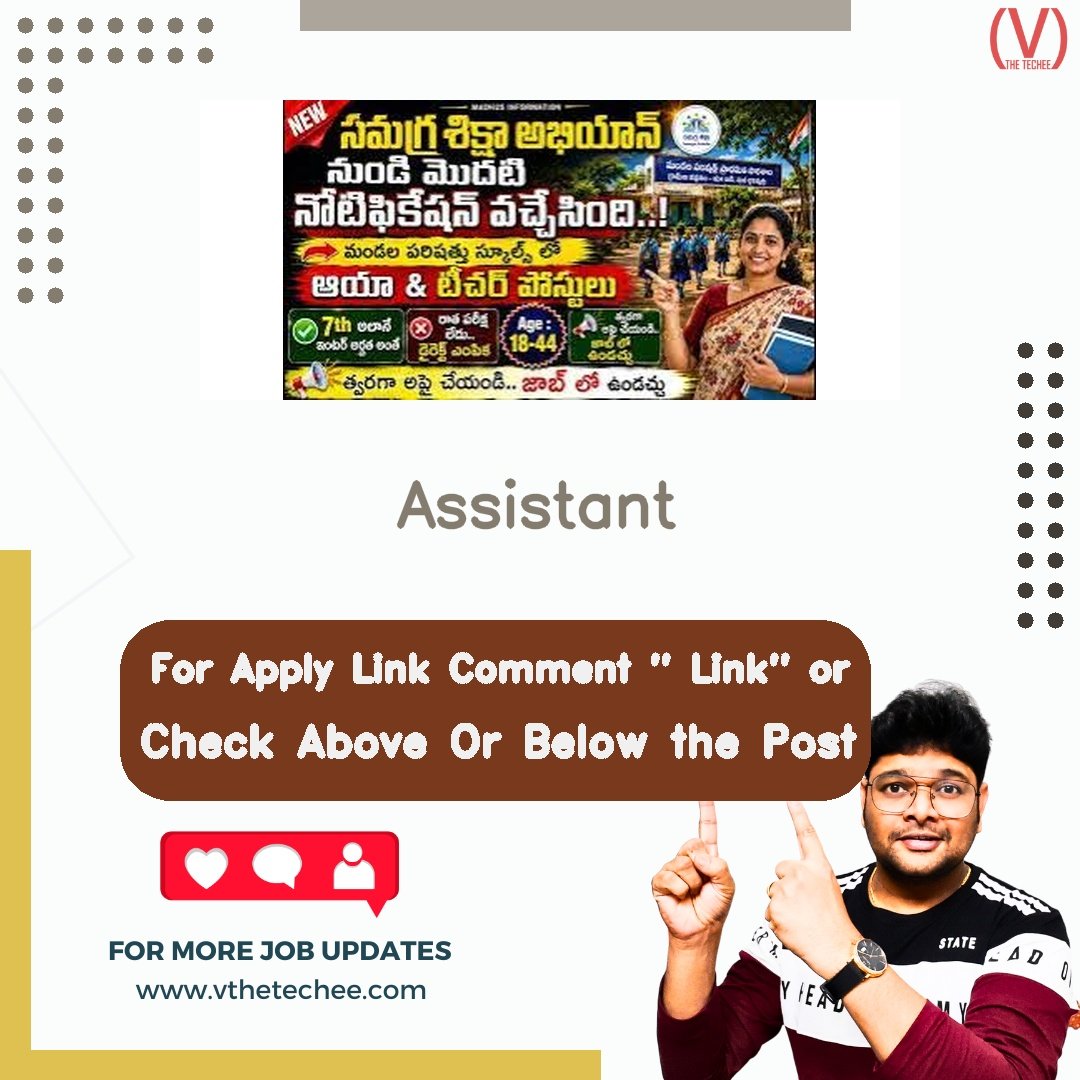 Assistant at ICAR - Krishi Vigyan Kendra (KVK), Perambalur – Perambalur, Tamil Nadu, India | Apply 2026 1 ICAR - Krishi Vigyan Kendra (KVK), Perambalur Assistant job vacancy – VtheTechee Jobs