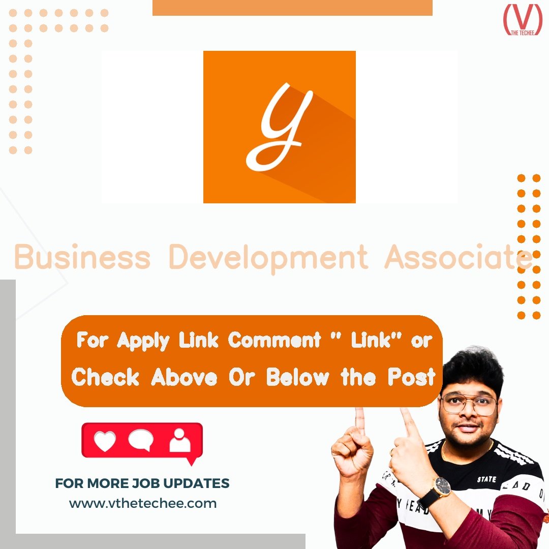 Business Development Associate at Yocket – India | Apply 2026 1 Yocket Business Development Associate job vacancy – VtheTechee Jobs