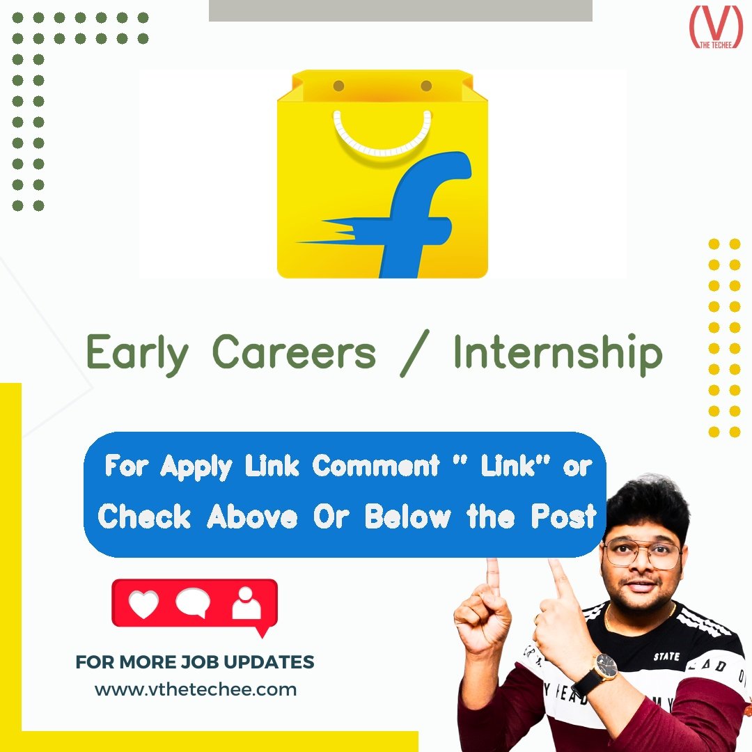 Early Careers / Internship at Flipkart – Remote / Work From Home | Apply 2026 1 Flipkart Early Careers / Internship job vacancy – VtheTechee Jobs