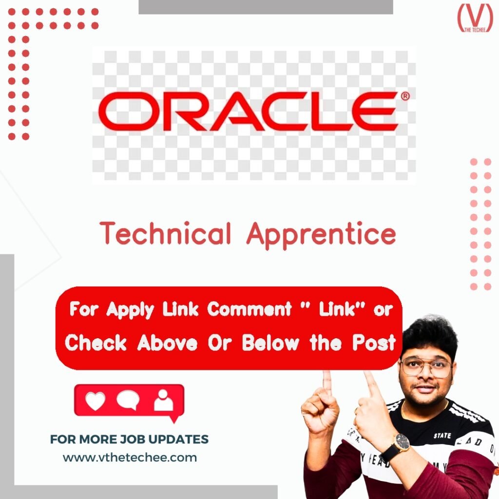 Technical Apprentice at Oracle – Bangalore, India job opening